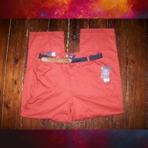 Chaps Ralph Lauren Mens Red Khaki Slacks